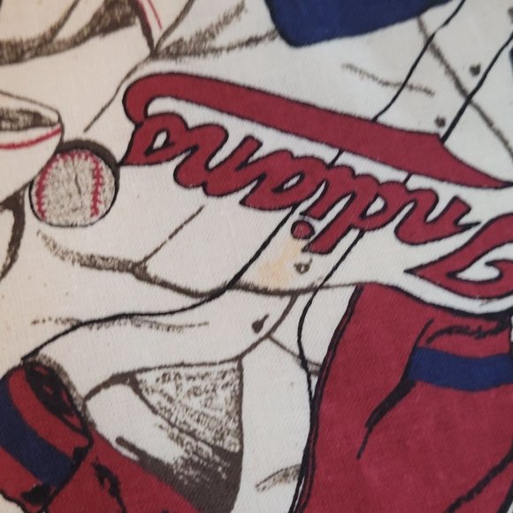 MLB Fabric Placemat Napkin Set Cooperstown Collection All Over Print Retro 90s - Picture 3 of 12